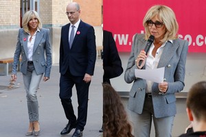 Oficialiame susitikime Brigitte Macron sulaužė nerašytą stiliaus taisyklę
