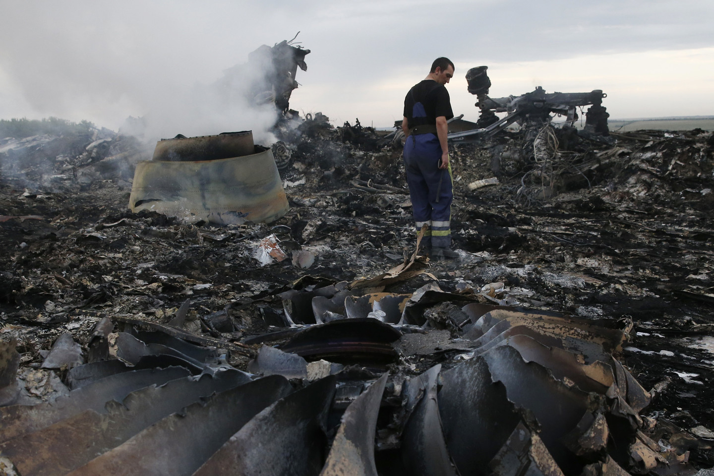 Lėktuvas buvo numuštas virs Ukrainos separatistų valdomų teritorijų. <br> Reuters/Scanpix nuotr.