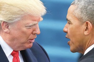 Baracką Obamą nurungti norintis Donaldas Trumpas įskaudino kario našlę