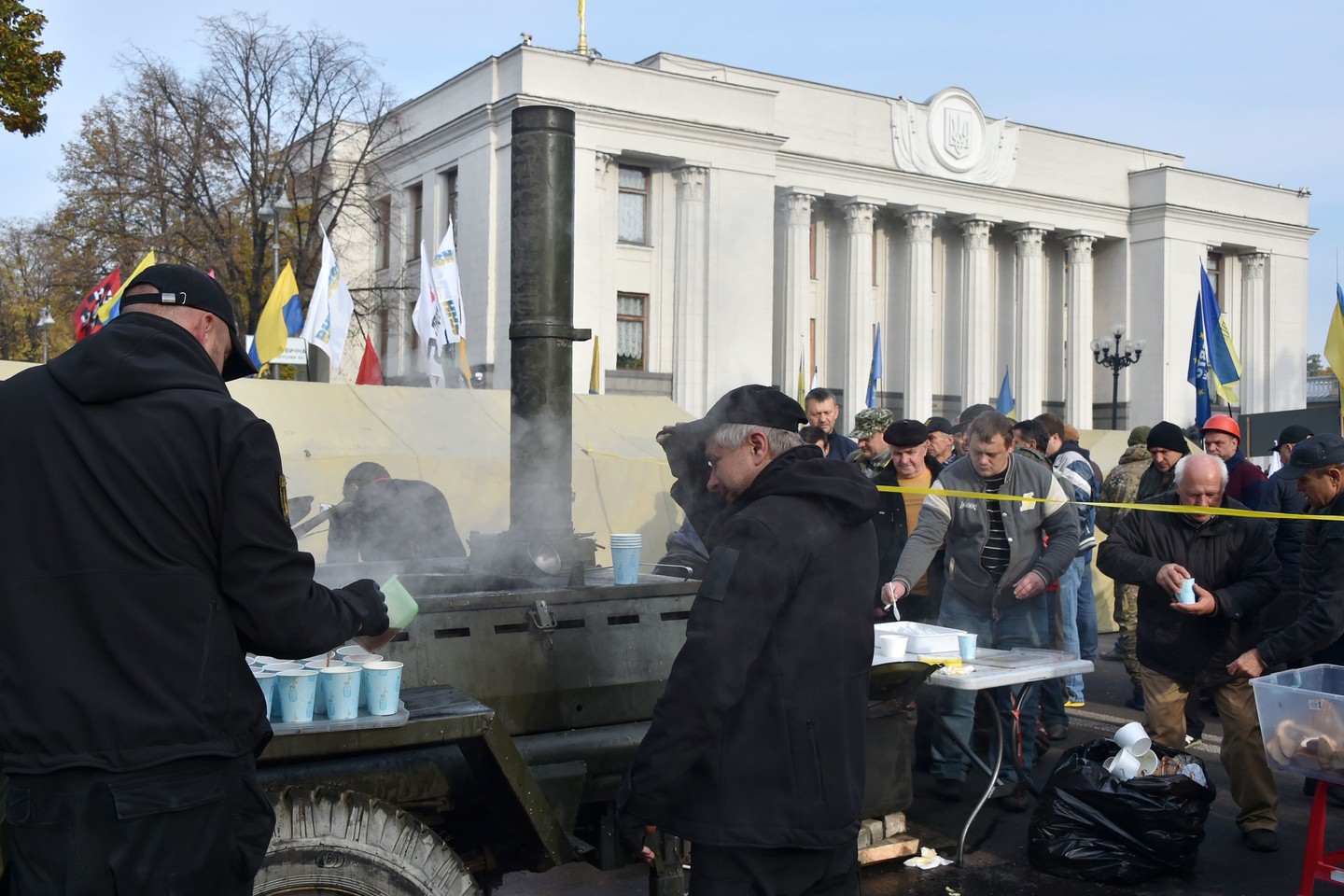 Prie Ukrainos parlamento jau kelintą dieną vyksta protestai.