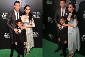 Netrukus gimdysianti Cristiano Ronaldo mylimoji pademonstravo apvalų pilvuką