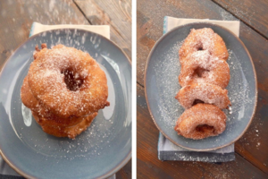 Obuolių spurgos, primenančios gardžiausius močiutės blynus