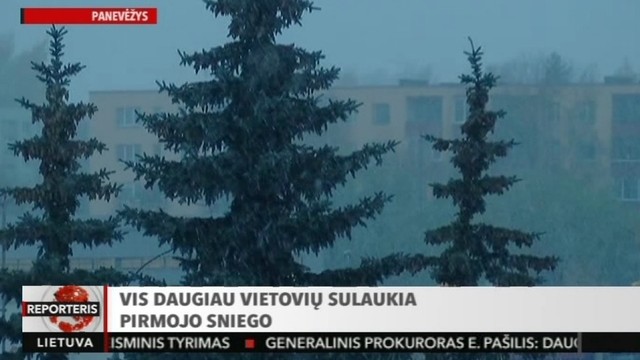 Lietuvoje vis daugiau vietovių sulaukia pirmojo sniego