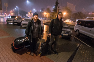 Rokeriai „Future Islands“ į Vilnių atvyko su pirmuoju sniegu