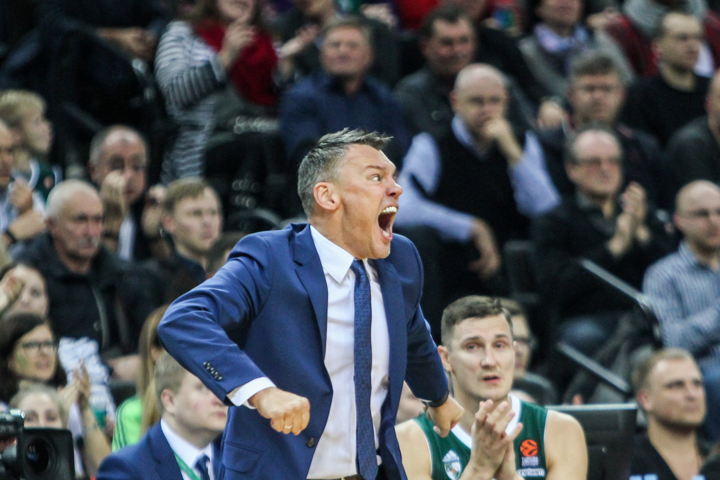 Kauno „Žalgirio“ ir Madrido „Real“ rungtynės.<br> G.Bitvinsko nuotr.