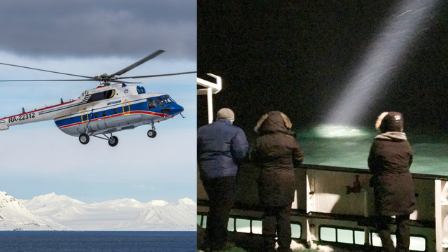 Arkties vandenyne gelbėtojai rado dingusį rusų sraigtasparnį