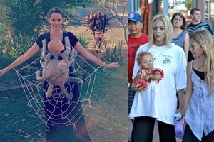 Helovinas su kūdikiu ant rankų: ne kliūtis, o privalumas