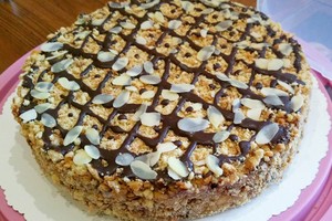 Kitoks meduolių ir bananų tortas. Rezultatas tiesiog nuostabus