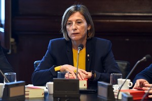 Ispanijos teismas kviečia apklausai buvusią Katalonijos parlamento pirmininkę pareikšti jai kaltinimus