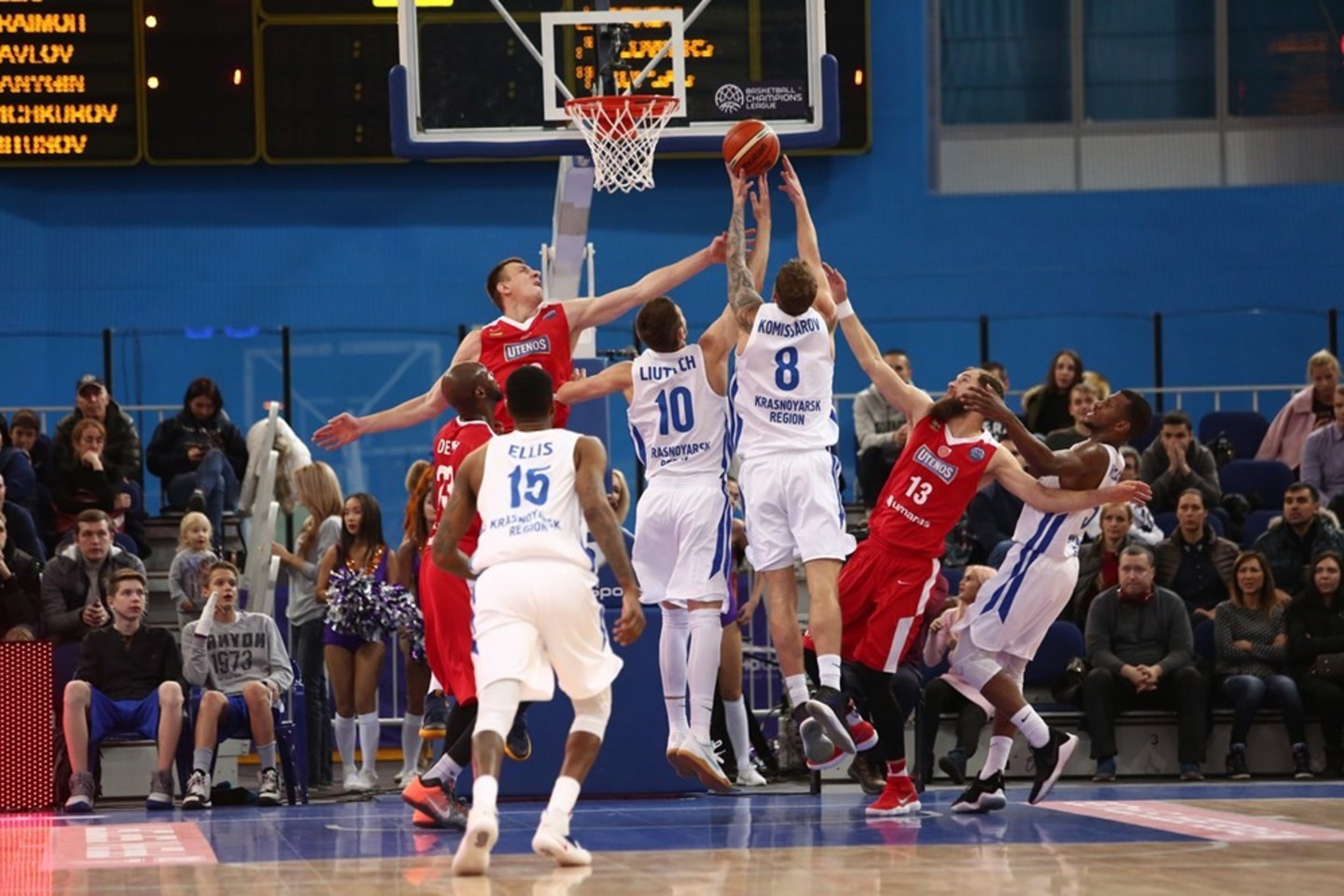 Utenos komanda apmaudžiai pralaimėjo Krasnojarske<br> FIBA nuotr.