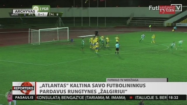 „Atlantas“ kaltina savo futbolininkus pardavus rungtynes „Žalgiriui“