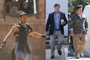 Raumenų nebeliko: „Gladiatoriaus“ žvaigždė Russellas Crowe sveria 140 kg