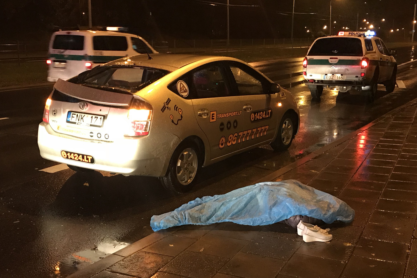  Partrenkta automobilio Vilniuje žuvo pėsčioji.<br> Lrytas.lt nuotr.