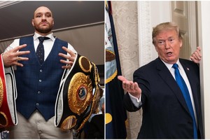 Sugrįžimą planuojantis bokso galiūnas pateikė pasiūlymą Donaldui Trumpui