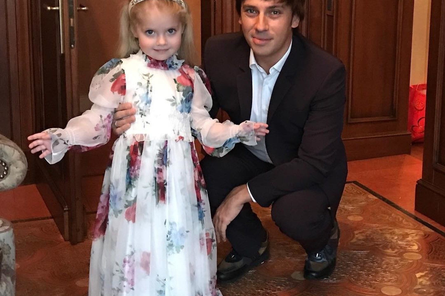  Maksimas Galkinas su dukrele Liza.<br> Instagramo nuotr.