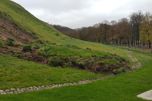 Gedimino kalne – dar viena nuošliauža: pavojaus praeiviams nėra