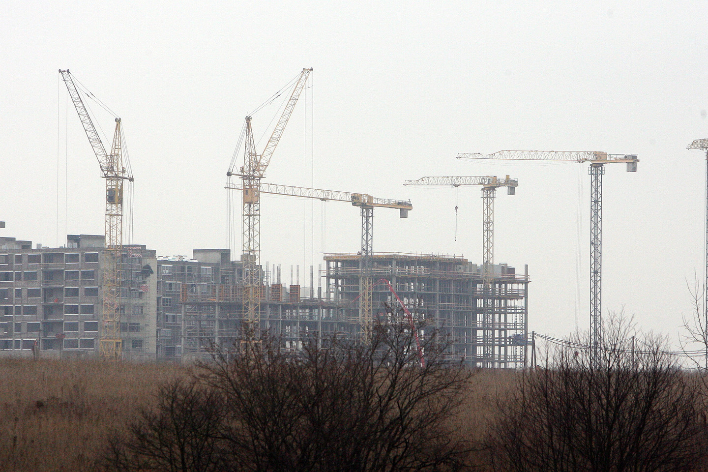 Perkūnkiemyje virte virė statybos<br>AP nuotr.