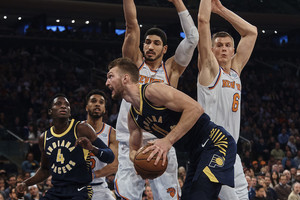 Domantas Sabonis vėl buvo solidus, tačiau Indianą sužlugdė latvio šou