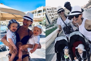 Mielumo viršūnė: Katažina Zvonkuvienė atostogavo su 9 mėnesių dvyniais