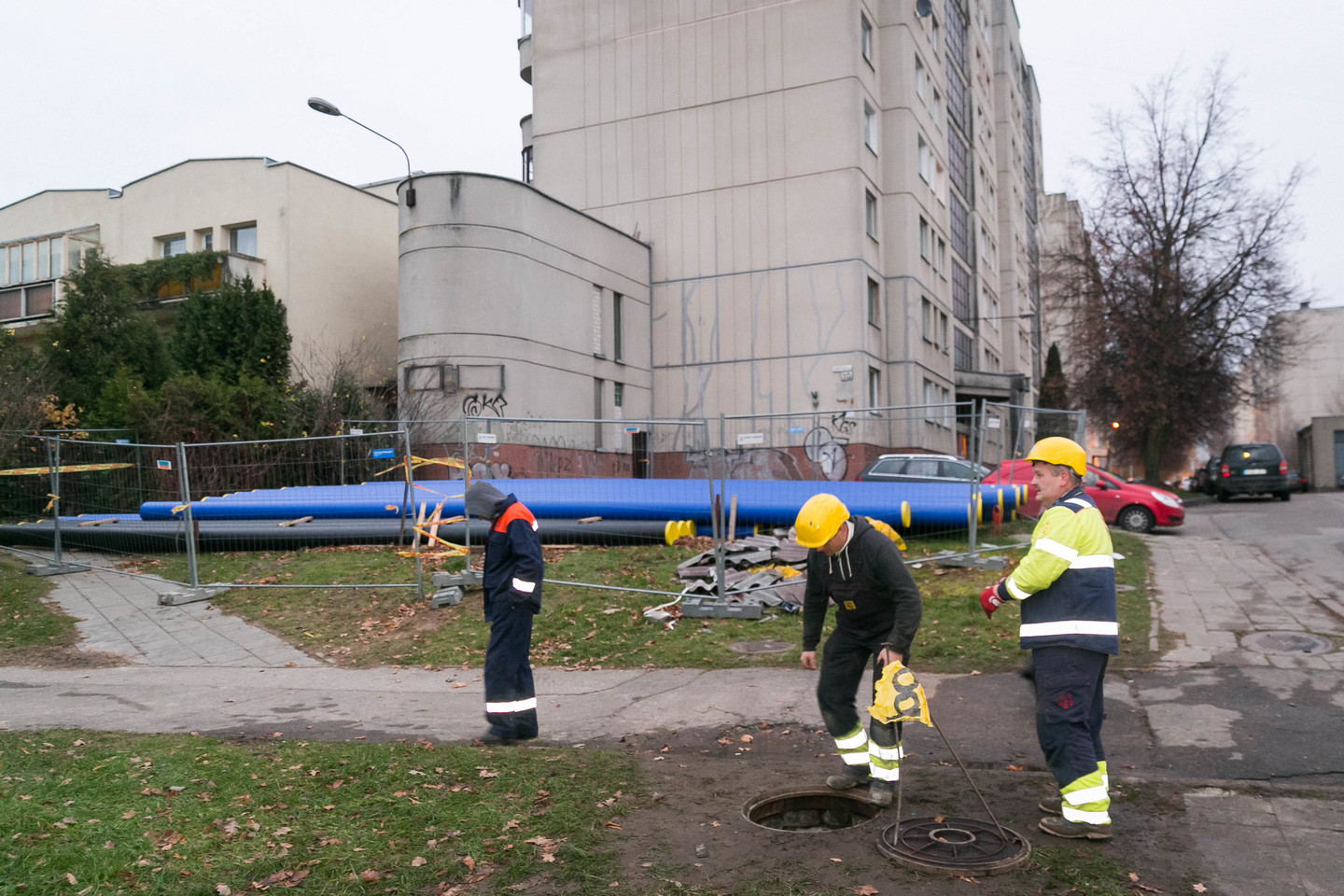  Kilus gaisrui Vilniaus požeminėje šachtoje Pašilaičiai liko be elektros.<br> T.Bauro nuotr.