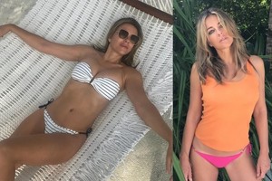 52-ejų Elizabeth Hurley Maldyvuose gerbėjus erzina tobula figūra
