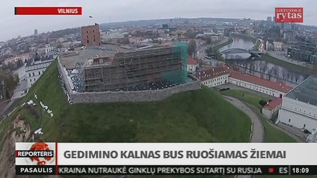 Gedimino kalną ketinama ruošti žiemai