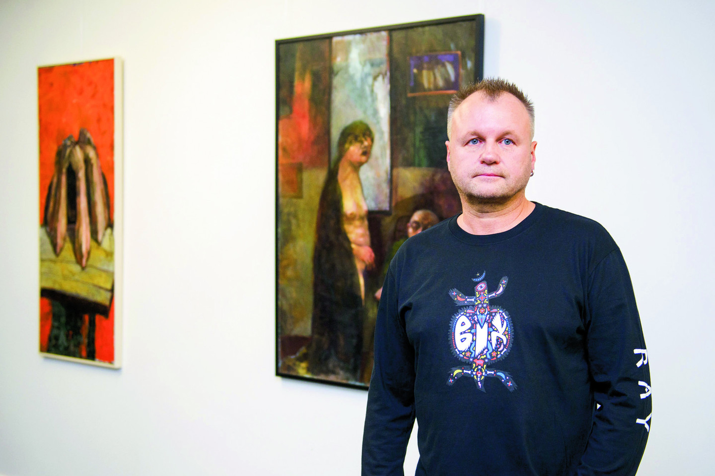S.Urbonavičiaus tapybos paroda šiuo metu keliauja per Lietuvą.<br>J.Stacevičiaus nuotr.