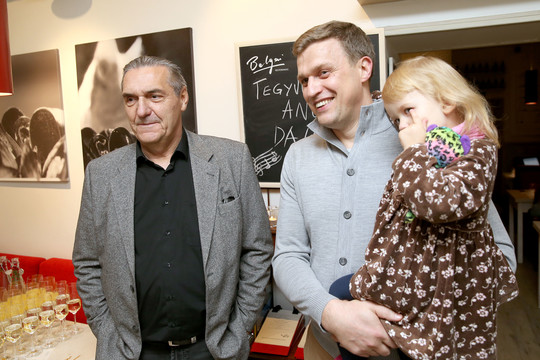 Trumpam susibūrusios grupės „Antis“ šventė pradžiugino ir Dainių Adomaitį su dukra