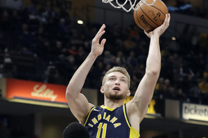 Vėl spindėjęs Domantas Sabonis užgožė konkurentą, bet „Pacers“ bėdos tęsiasi