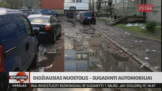 Klaipėdoje didžiausias nuostolis – sugadinti automobiliai