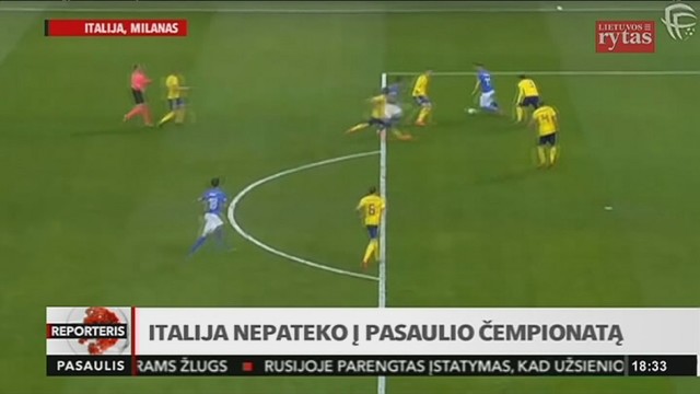 Italija nepateko į pasaulio čempionatą