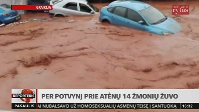 Gamtos stichija užklupo Atėnų regioną