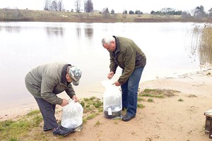 Į vandens telkinius paleido toną žvejų pamėgtos žuvies