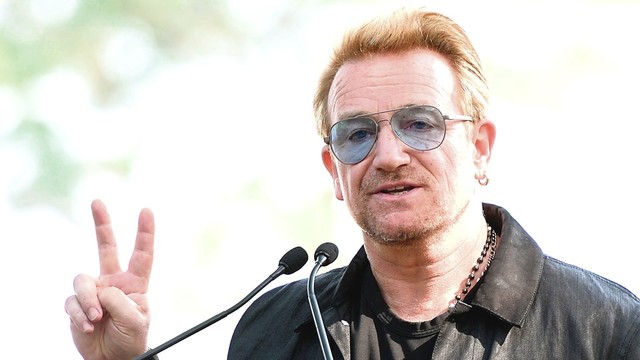 Utenos meras pasveikino Bono ir pakvietė aplankyti miestą