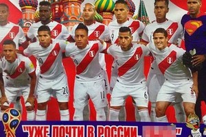 Peru futbolo rinktinės garbei išleido atviruką su rusišku keiksmažodžiu