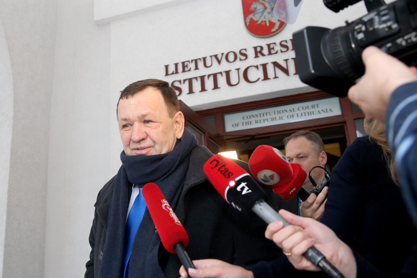 „Baigiamojoje kalboje sakiau, kad aš nepažeidžiau Lietuvos Respublikos Konstitucijos ir nesulaužiau Seimo nario priesaikos“, – po posėdžio trumpai kalbėjo K.Pūkas.<br> R.Danisevičiaus nuotr.