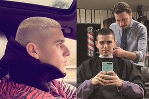 Donatas Montvydas nusirėžtus plaukus nusidažė baltai ir tapo Eminemo antrininku