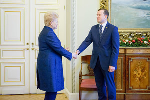 Po susitikimo su prezidente ūkio ministru skiriamas Virginijus Sinkevičius