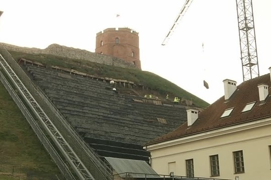 Kultūros viceministras atskleidė – Gedimino kalno nuošliaužų dar bus