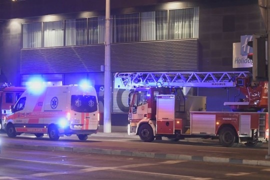 Paaiškėjo, dėl ko kilo gaisras Vilniaus centre esančiame viešbutyje