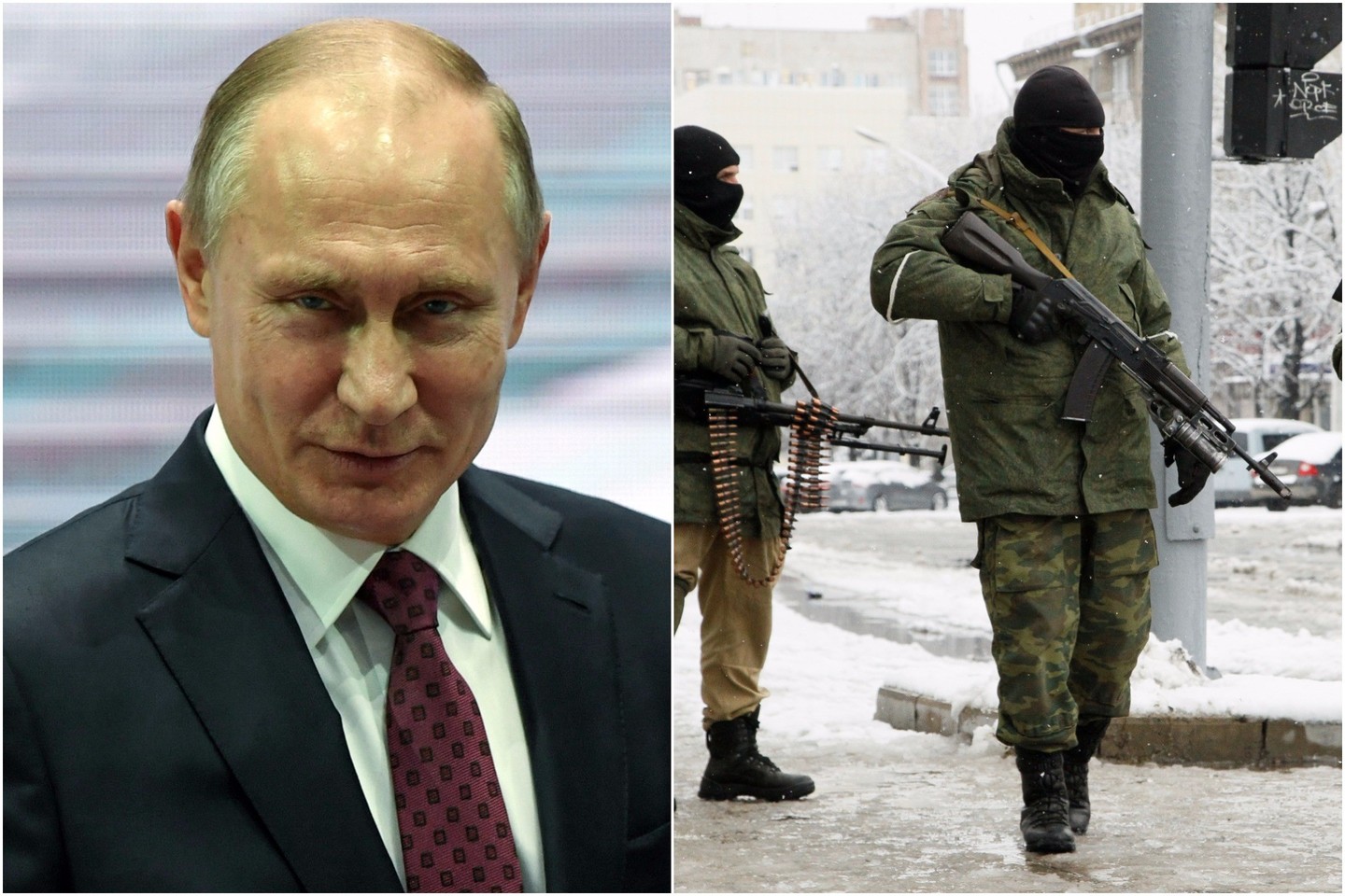  Įvykiai Luhanske daug pasako ir apie V.Putino situaciją.<br> lrytas.lt montažas.