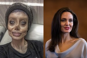 Į Angeliną Jolie norėjusi būti panaši mergina virto gyvu zombiu