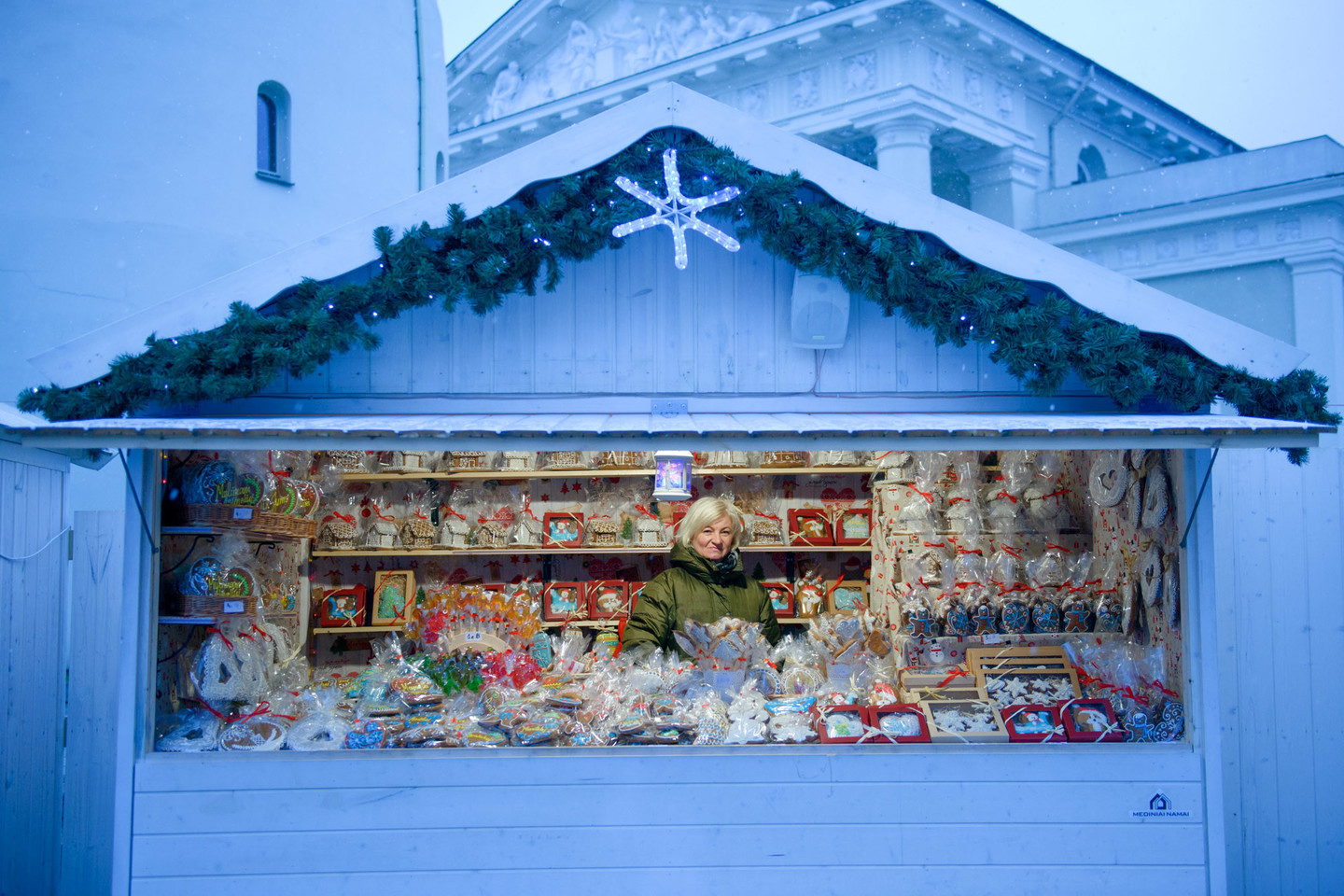 Vilniaus Katedros aikštėje prasidėjo kalėdinė mugė.<br> J.Stacevičiaus nuotr.