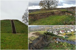 Lietuvoje – dar viena šlaitų griūtis: žemyn smenga žinomas piliakalnis