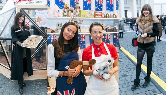 Rotušėje švytinčios ambasadorių žmonos kvietė dalytis gerumu