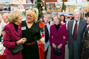 Kalėdų labdaros mugėje Alma Adamkienė spindėjo išskirtine elegancija