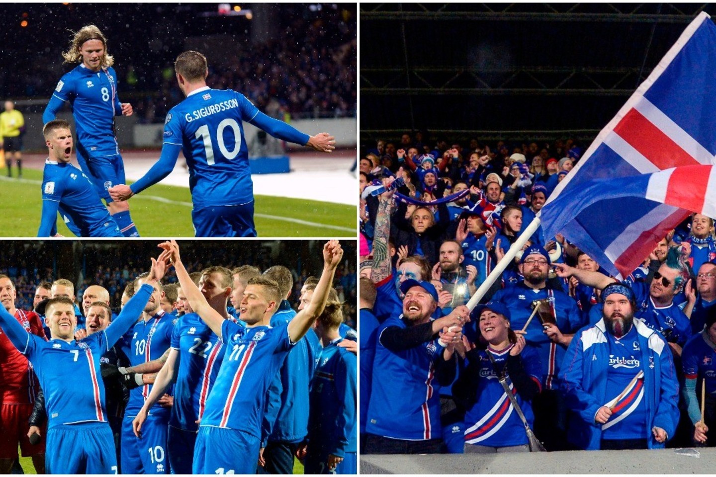  Islandija pirmą kartą dalyvaus pasaulio futbolo čempionate<br> Lrytas.lt montažas
