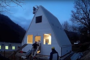 Tai ne sapnas – gyvenamąjį namą pastato ir įrengia  per  6 valandas