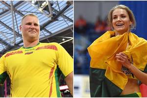 Nuo paauglystės drauge: A. Palšytė ir A. Gudžius metų sportininkų titulus skirtų vienas kitam