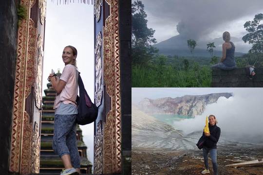 Balyje gyvenanti Leonardo Pobedonoscevo žmona Ieva Šabanė užsikrėtė meile ugnikalniams